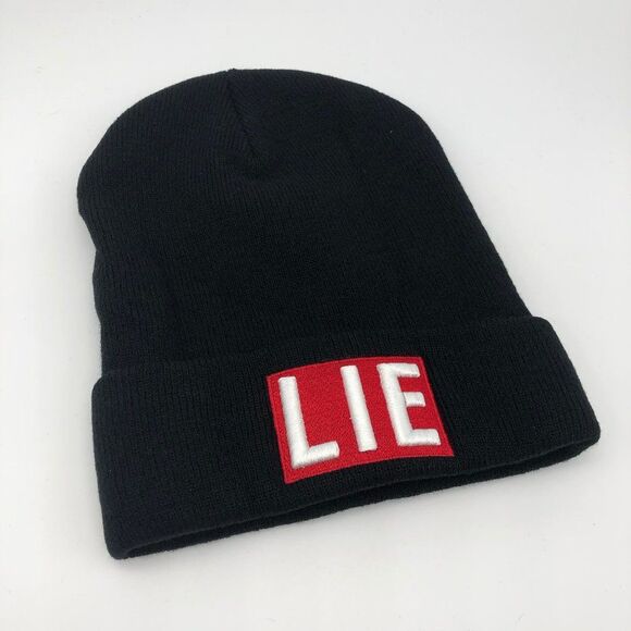 New UNIF x Bad Acid Black "Lie" Beanie - Picture 1 of 5